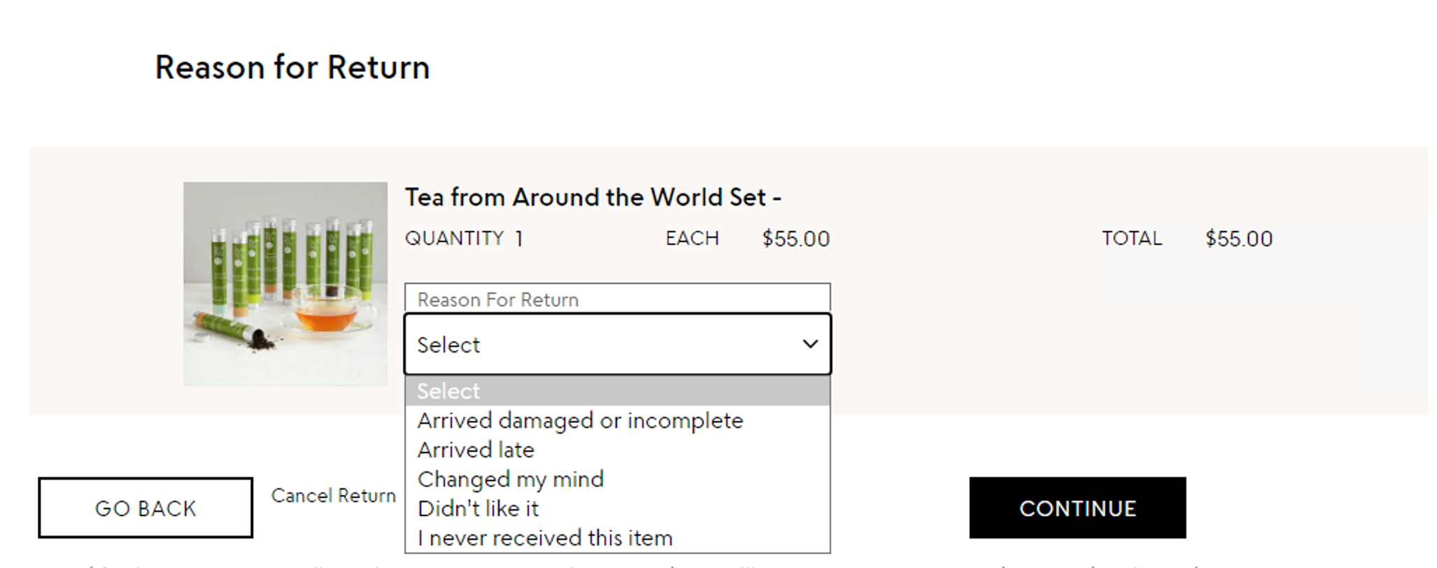 Return Item, Reason: Just didn't like it. - The  Community